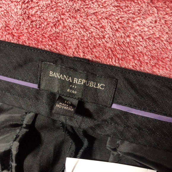 Banana Republic Ryan Womens pants Black Sz 10 NEW - Picture 5 of 7